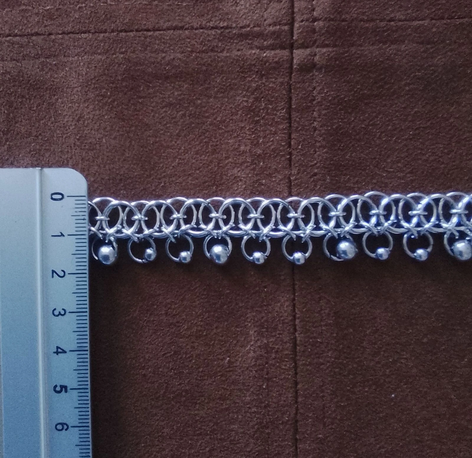 Collarbone Celtic chainmail choker – photo 7